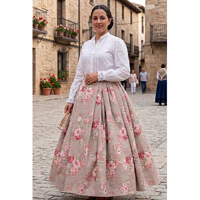 FALDA REGIONAL TALLA 42/44 MOD.FLORAL