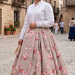 FALDA REGIONAL TALLA 42/44 MOD.FLORAL