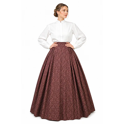 Falda regional aragonesa saya color vinagre talla 46/48 con vuelo de 5,60 metrs Mod Vinagre