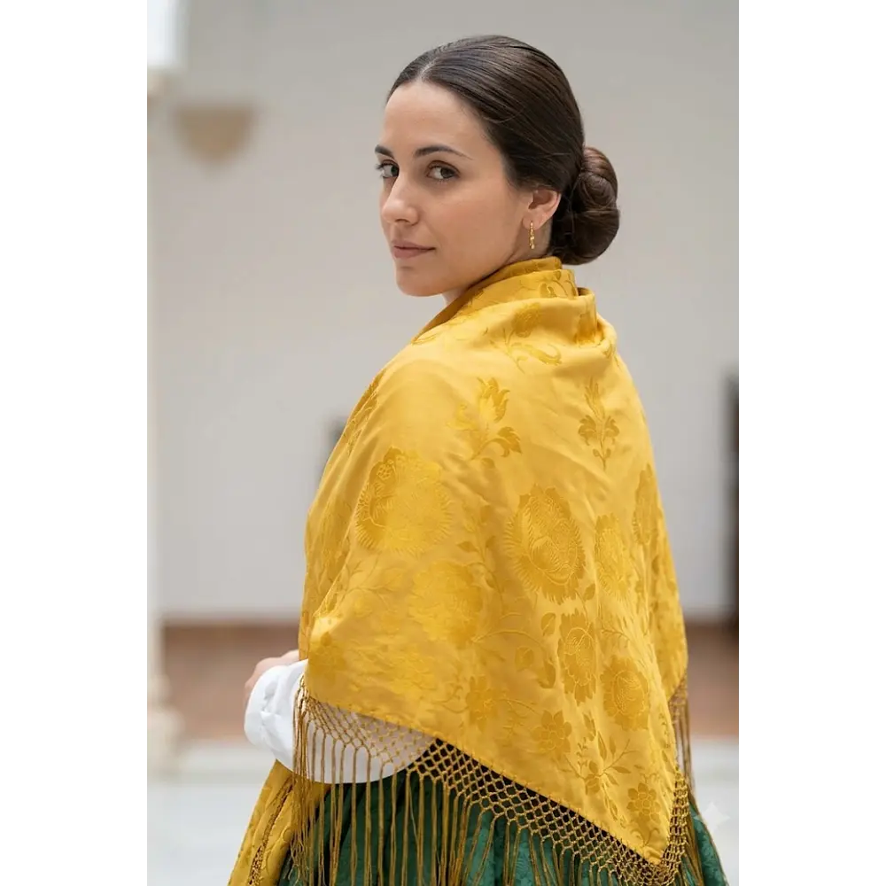 Pico rayon poliester 140 cms mostaza amarillo 