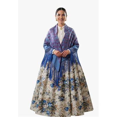 Conjunto Regional de Falda y Mantón TT 38/40 Indumentaria Tradicional Huertana y Baturra