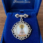 Broche Virgen del Pilar - Recuerdo Artesano de Zaragoza