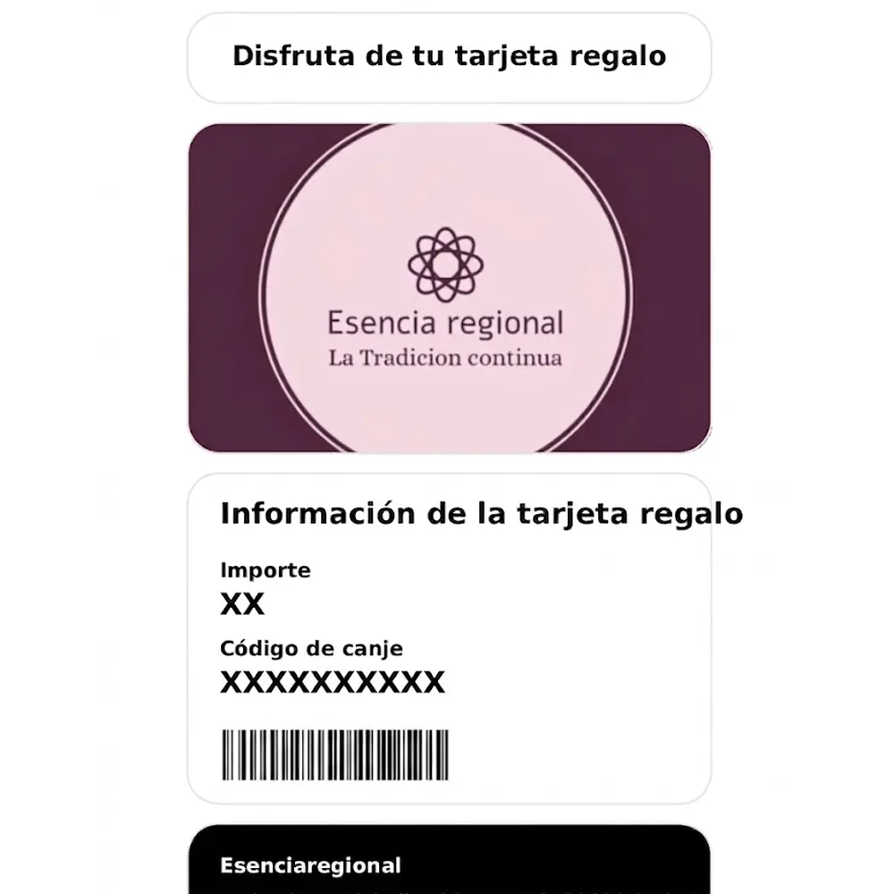 Tarjeta Regalo Esencia Regional: El Regalo Artesanal Perfecto-Compra DESDE el Enlace 