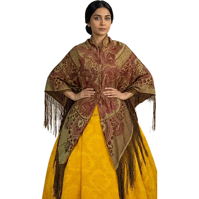 Mantón Adamascado Floral Tradicional - Calidad y Estilo Regional NUEVOS TONOS