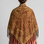Mantón Adamascado Floral Tradicional - Calidad y Estilo Regional varios tonos 
