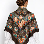 Mantón Regional Estampado 110x110 cm Tacto Lanoso | Viscosa para Traje Baturro y Folclore