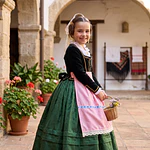 Delantal Regional Infantil Rosa para Baturra y Huertana (38 cm)