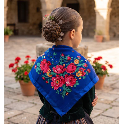 Pañuelo Infantil 65x65 cm para Baturro y Fallero  Algodón y Poliéster