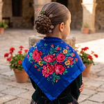 Pañuelo Infantil 65x65 cm para Baturro y Fallero  Algodón y Poliéster