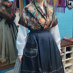 Conjunto regional baturra T .38/40 de 3 piezas modelo rayas