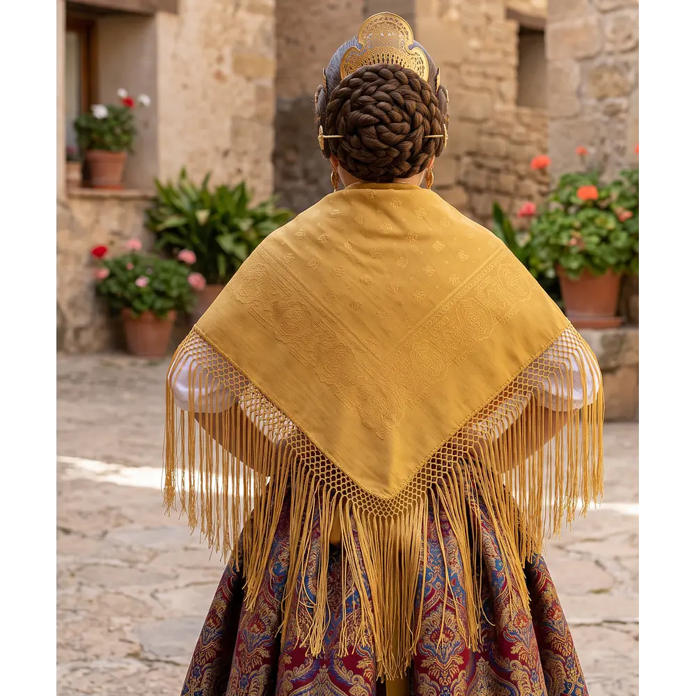 PAÑUELO PICO ADAMASCADO 90 CMS TRAJE REGIONAL BATURRA