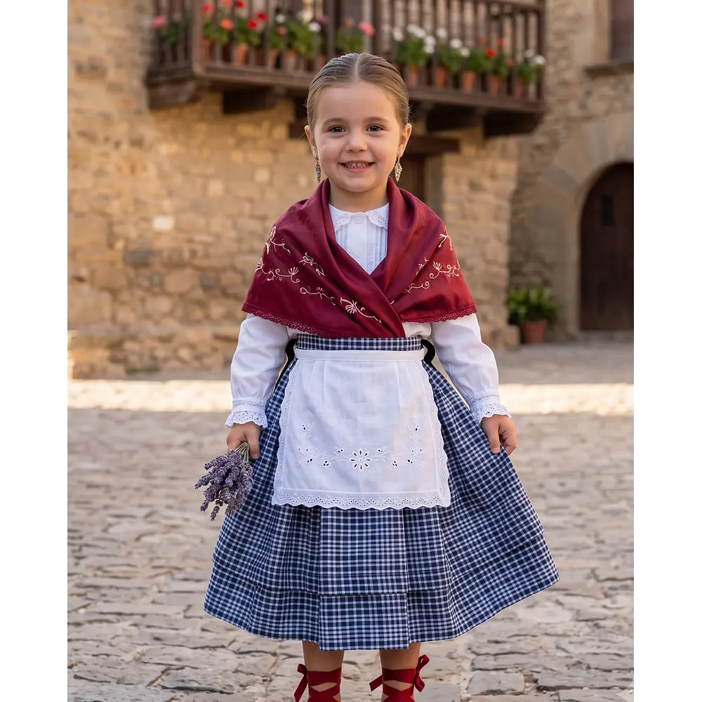 Falda Regional Niña 4-5 Años | Labradora, Gran Vuelo y Lorza