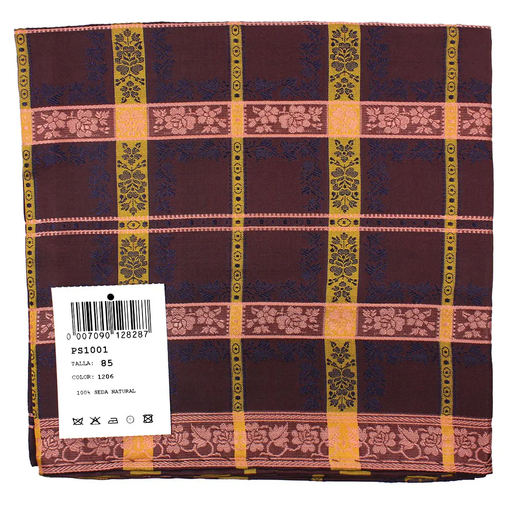 Pañuelo de Seda Natural 100% – 85 cm para Talle o Coronario