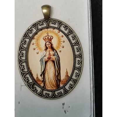 Medalla Virgen del Pilar con Basílica de Zaragoza