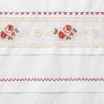 Enagua de Baturra con Bordado Floral Rosa (Vuelo 3 Metros) - Modelo Exclusivo