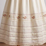 Enagua Regional Tradicional (95 cm) - Diseño Rosetones
