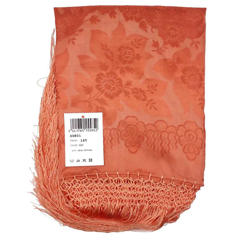Mantón de Seda Natural – Réplica de Mantón Antiguo M 801 NUEVOS TONOS 