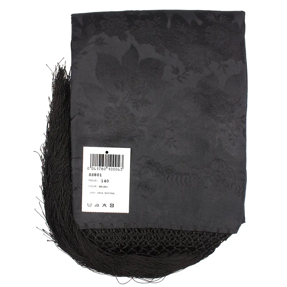 Mantón de Seda Natural – Réplica de Mantón Antiguo M 801 NUEVOS TONOS 