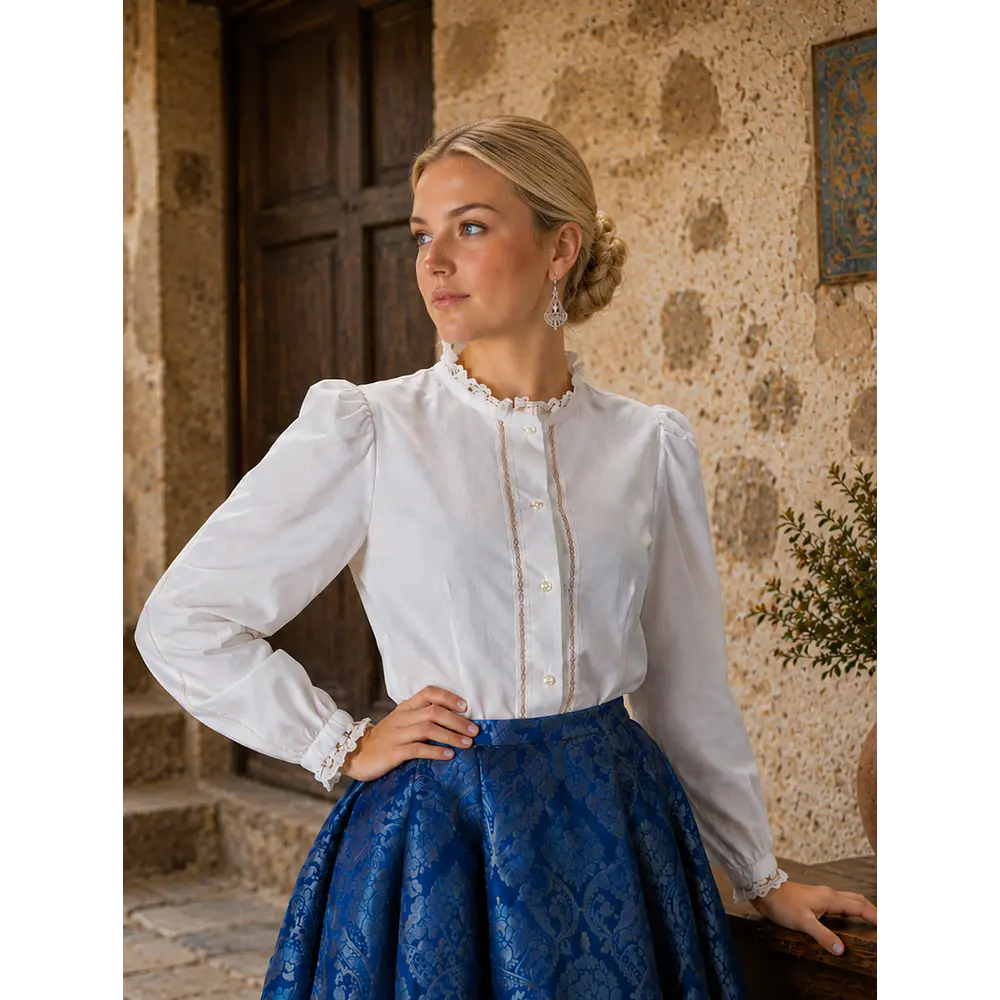 camisa de vainicas mujer variedad de tallas