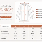 camisa de vainicas mujer variedad de tallas