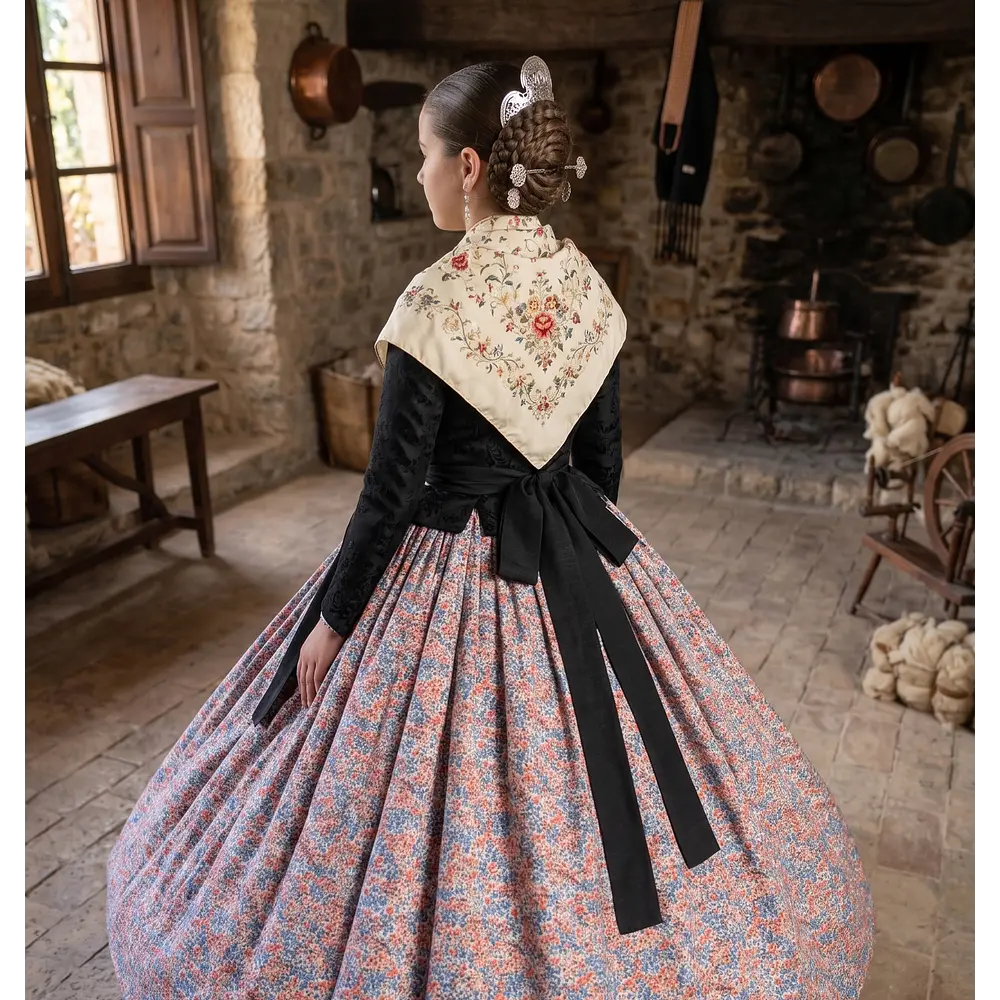 Falda de Baturra Estampado Floral- Talla 38/40