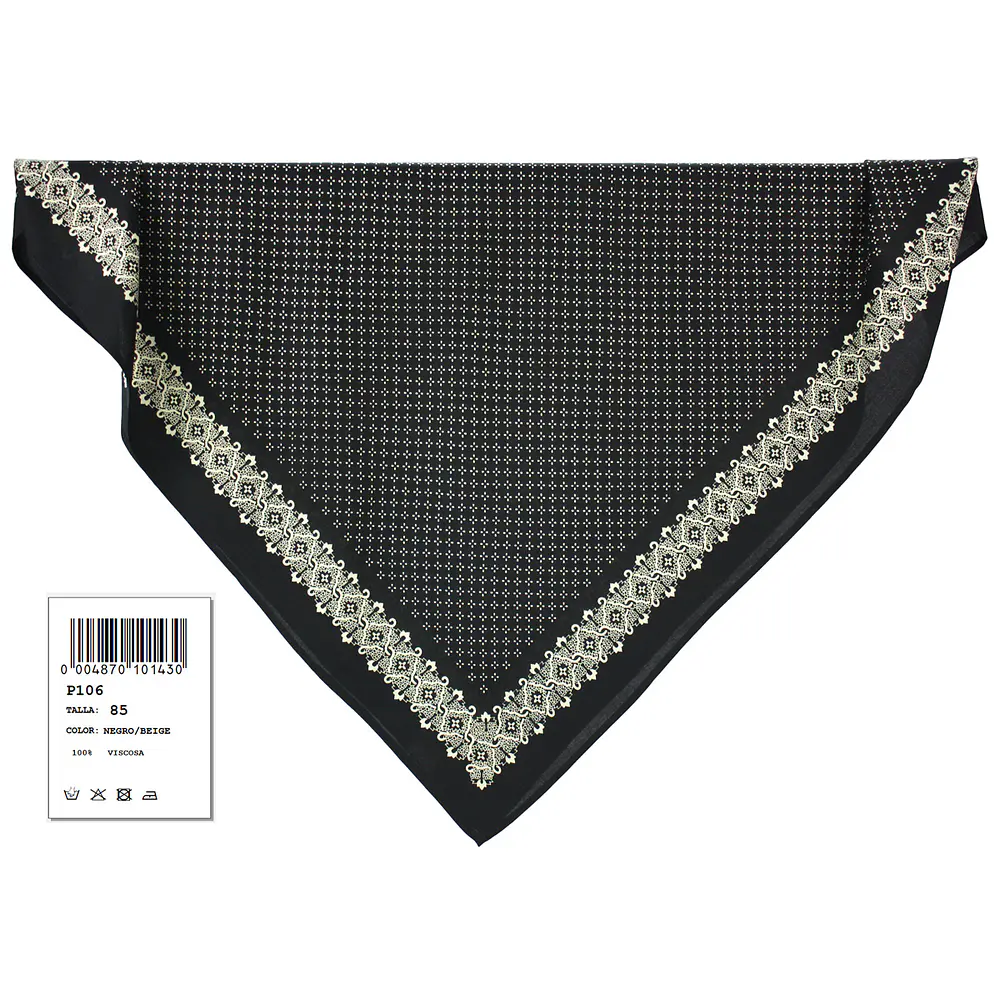 Pañuelo Regional Estampado de Viscosa 90x90 cm