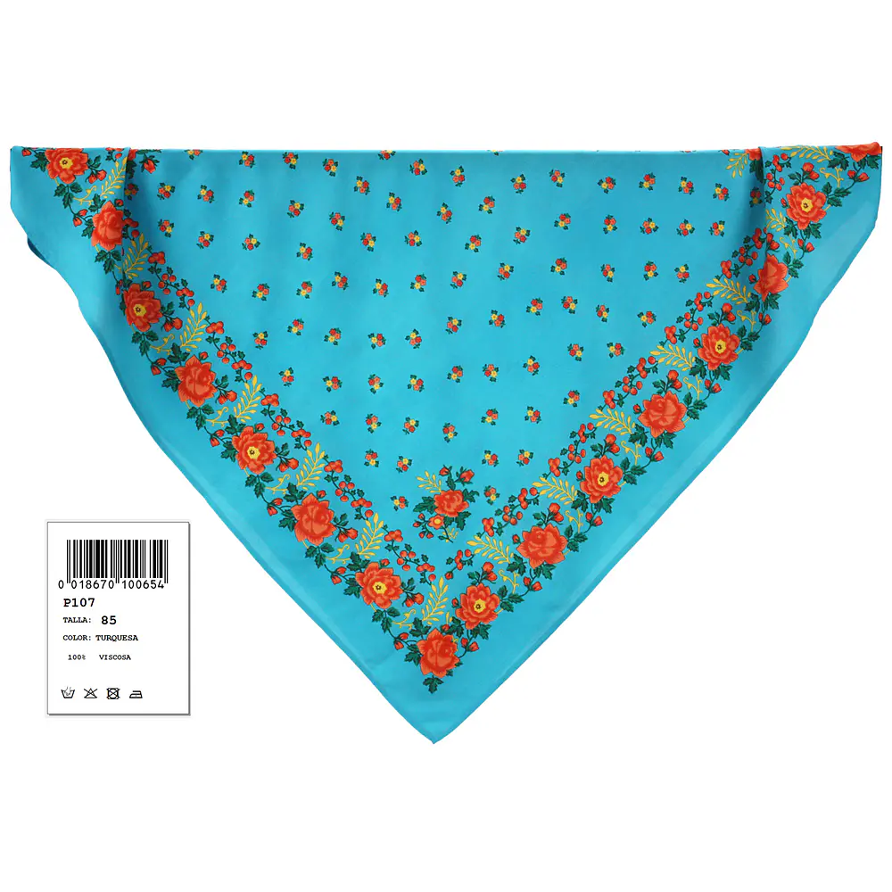 PAÑUELO REGIONAL  VISCOSA  85 CMS CABEZA O TALLE