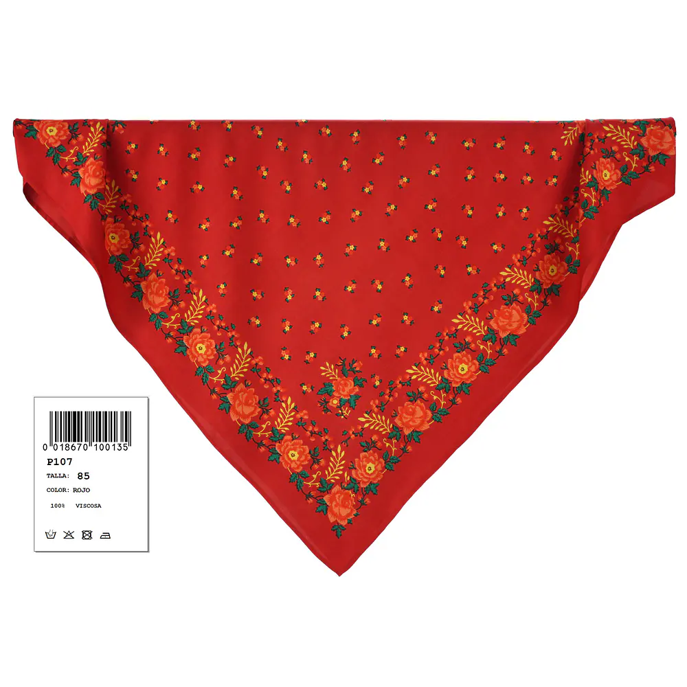PAÑUELO REGIONAL  VISCOSA  85 CMS CABEZA O TALLE