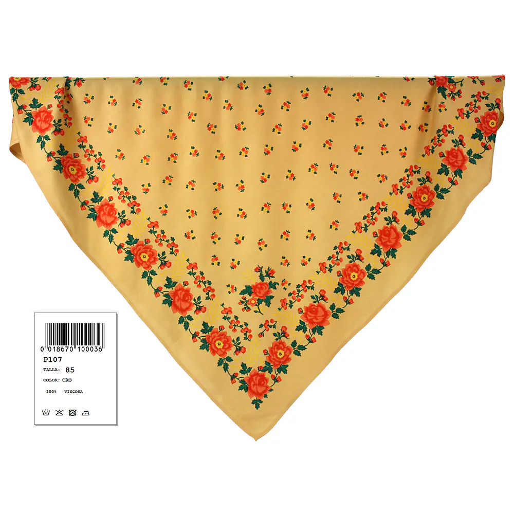 PAÑUELO REGIONAL  VISCOSA  85 CMS CABEZA O TALLE