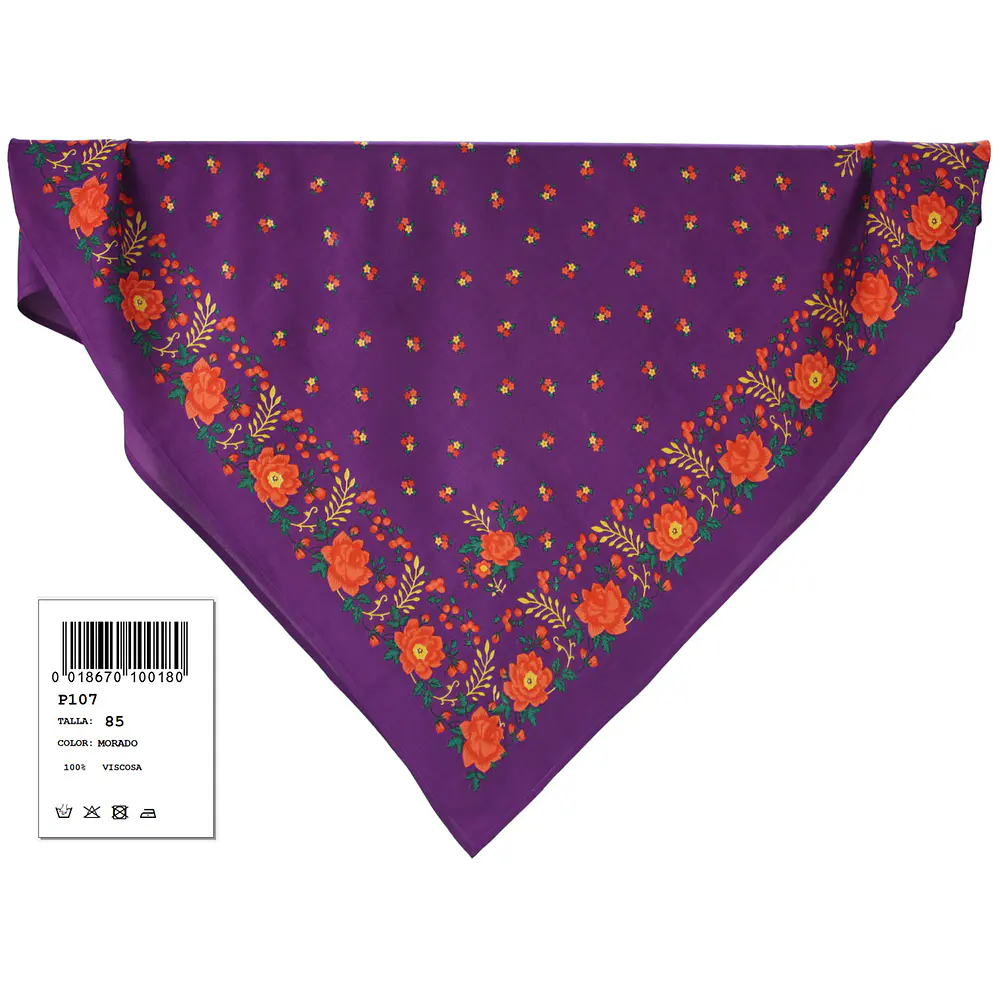 PAÑUELO REGIONAL  VISCOSA  85 CMS CABEZA O TALLE