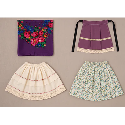 Traje de Baturra para Niña (6 a 9 meses) - Conjunto 4 Piezas Adaptable