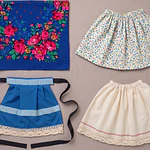 Traje de Baturra para Niña (9 a 12 meses) - Conjunto 4 Piezas Tonos Azules