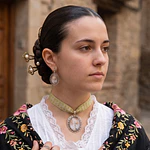 Conjunto de Medalla de la Virgen del Pilar en Plata y Cinta Verde