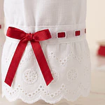 Pololos de Baturra para Niña con Pasacintas Rojo (Tallas 8 a 12)