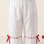 Pololos de Baturra para Niña con Pasacintas Rojo (Tallas 8 a 12)
