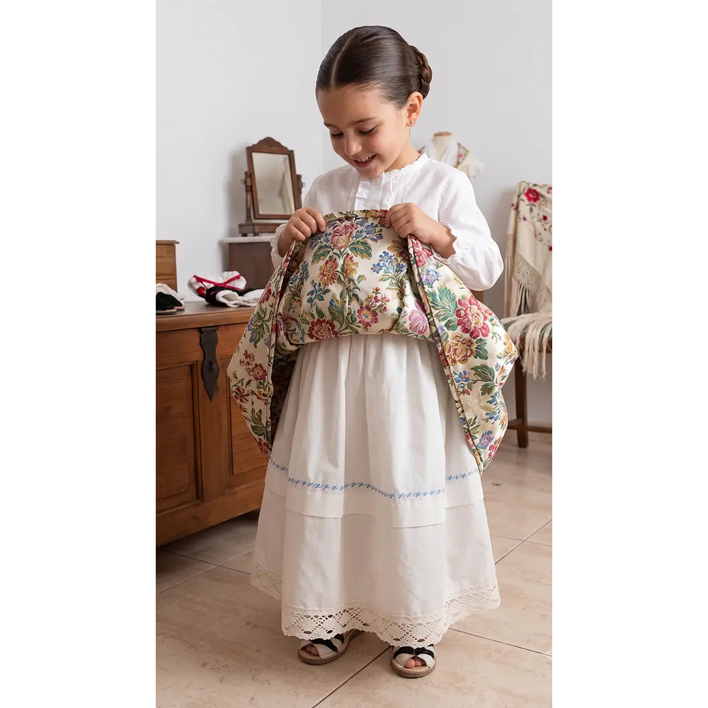 Enagua de Baturra para Niña (5 a 7 años) - Gran Vuelo y Adaptable
