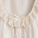 Camisa de Baturra Beige con Manga 3/4 (Talla 40)