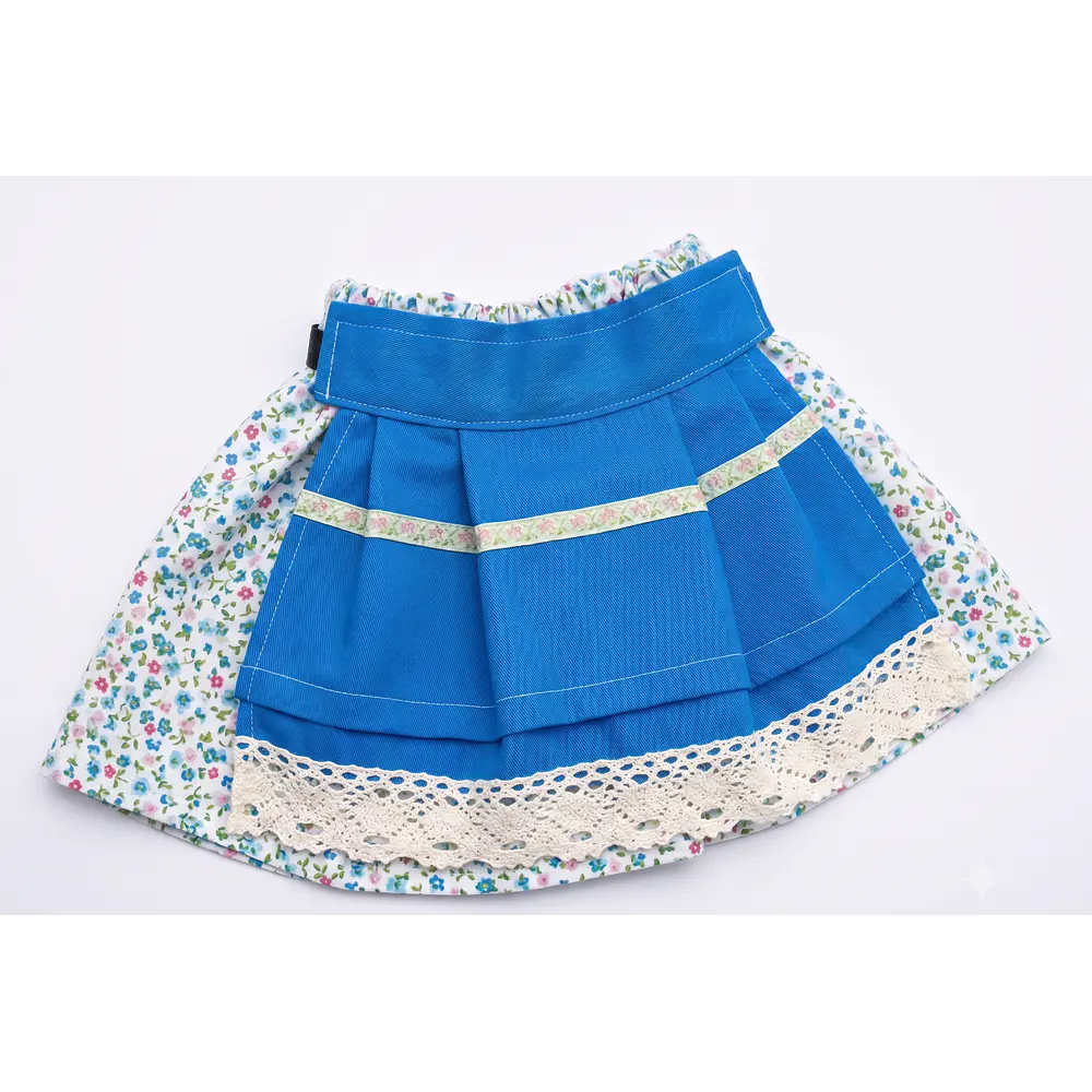 Traje de Baturra para Bebé (0-6 meses) - Conjunto 4 Piezas "Crecedero" Azul