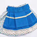 Traje de Baturra para Bebé (0-6 meses) - Conjunto 4 Piezas "Crecedero" Azul