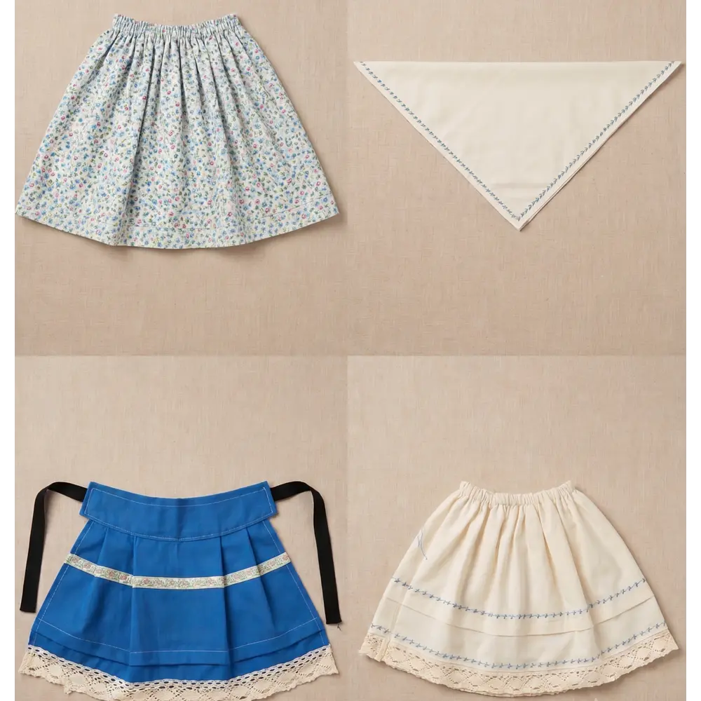 Traje de Baturra para Bebé (0-6 meses) - Conjunto 4 Piezas "Crecedero" Azul