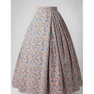 Falda de Baturra Floral con Gran Vuelo (5,60m) - Talla 42/44
