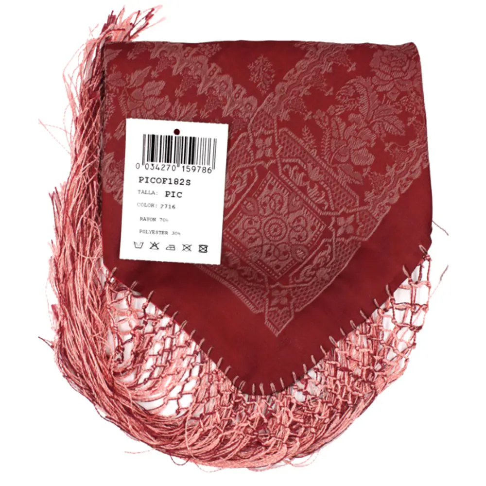 PAÑUELO PICO ADAMASCADO 90 CMS TRAJE REGIONAL BATURRA  90 CMS MOD F182S