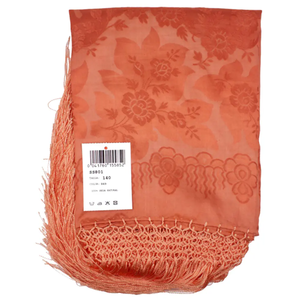 Mantón de Seda Natural – Réplica de Mantón Antiguo M 801 NUEVOS TONOS 
