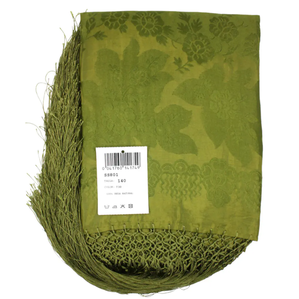 Mantón de Seda Natural – Réplica de Mantón Antiguo M 801 NUEVOS TONOS 