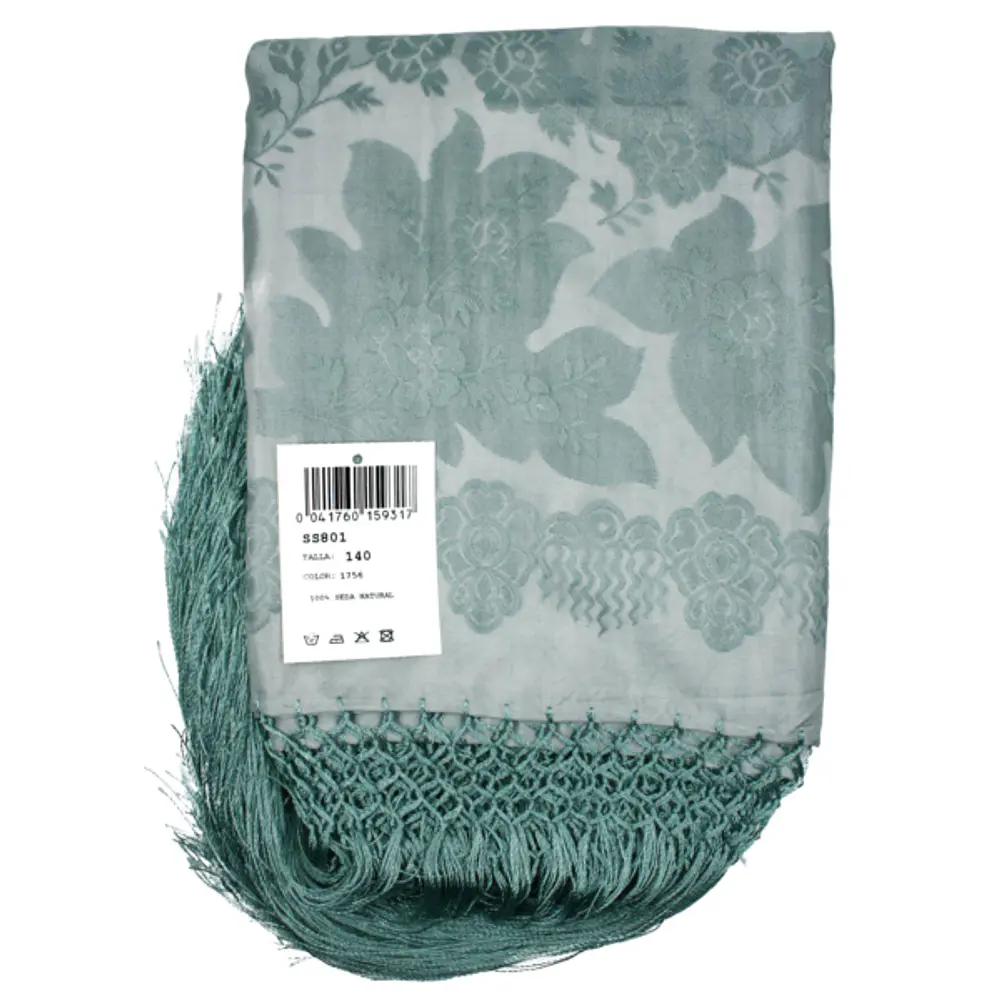 Mantón de Seda Natural – Réplica de Mantón Antiguo M 801 NUEVOS TONOS 