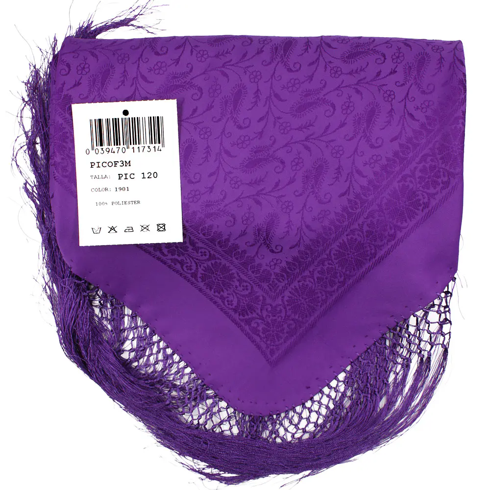 PAÑUELO DE PICO PARA TRAJE REGIONAL -120 CMS ALGODON POLIESTER