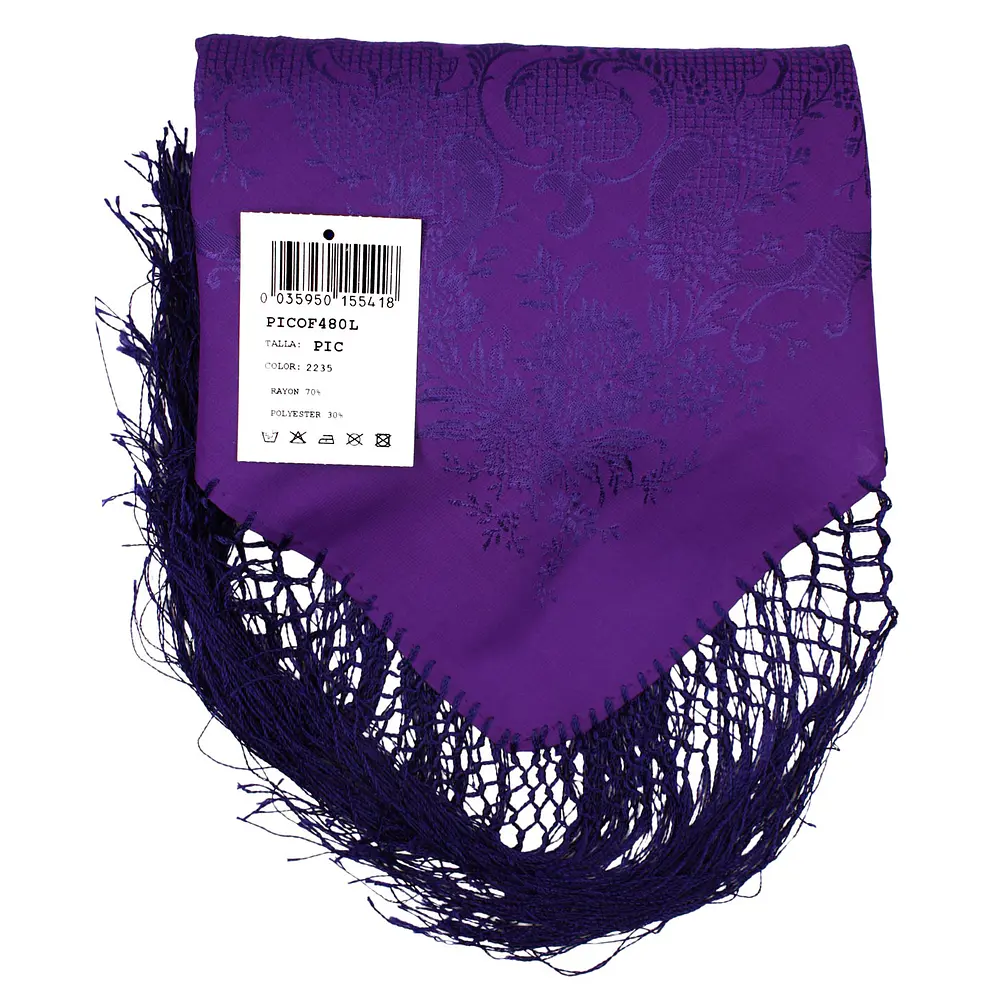 MANTON DE PICO ADAMASCADO DE 140 CMS- EL COMPLEMENTO IDEAL PARA TRAJES REGIONALES