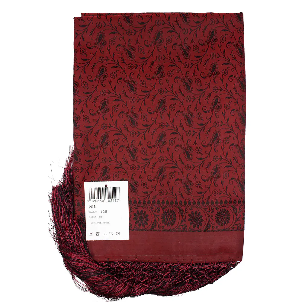 Mantón Adamascado Tradicional 125x125 cm – Estilo Siglo XIX con  mod pp3