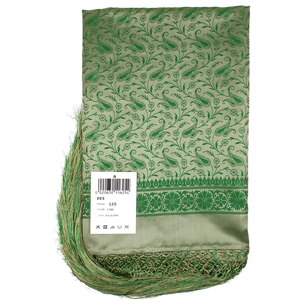 Mantón Adamascado Tradicional 125x125 cm – Estilo Siglo XIX con  mod pp3