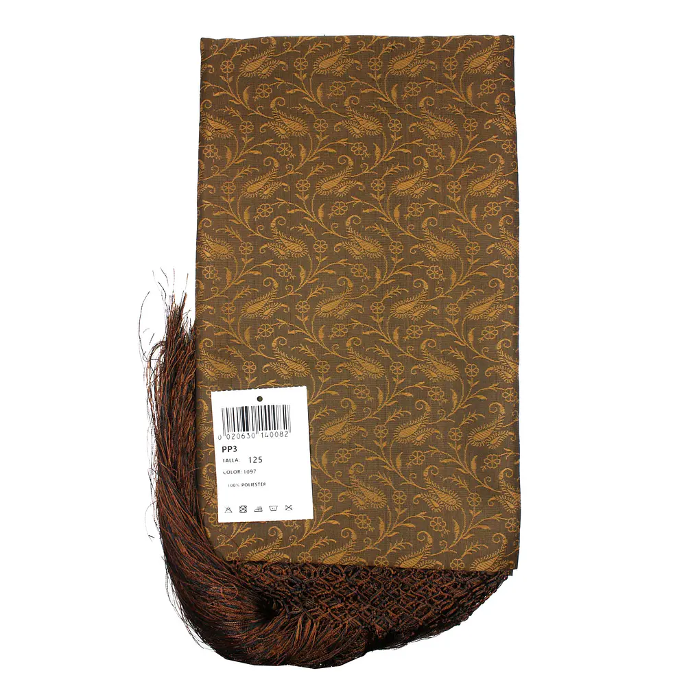 Mantón Adamascado Tradicional 125x125 cm – Estilo Siglo XIX con  mod pp3